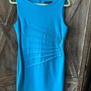 Ivanka Trump Vibrant Blue Midi Dress